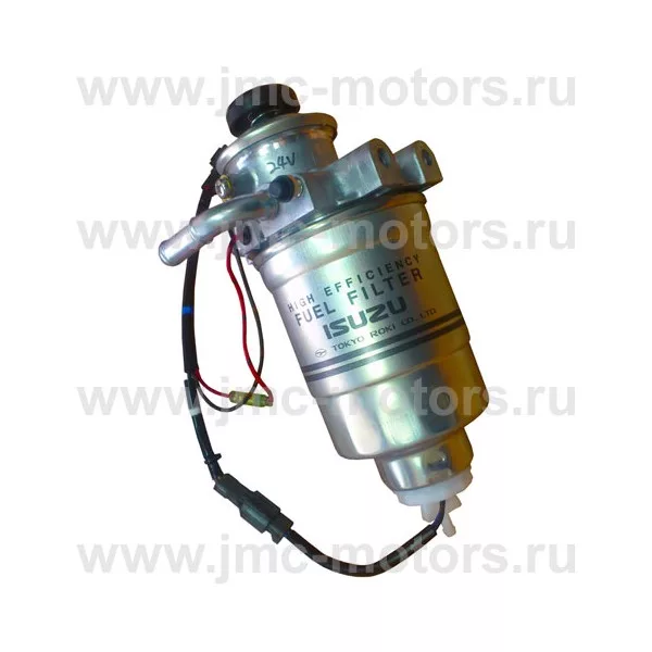 Фильтр топливный в сборе ISUZU NQR75 (подкачка, датчик воды), подогрев, оригинал, 8980080662