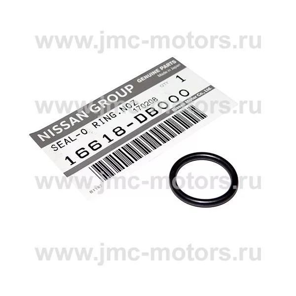 Кольцо уплотнительное на форсунку NISSAN CABSTAR F24, дв. ZD30DDTI, оригинал, 16618DB000