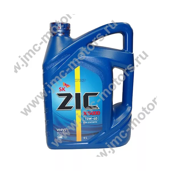 Масло моторное полусинтетика ZIC 5000 10W40 - 6 л.
