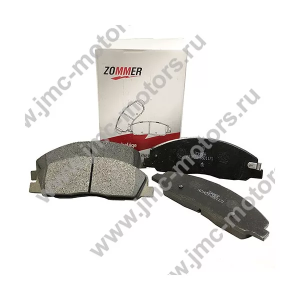 Колодки тормозные Газель Next (Некст) дв. Cummins ISF 2.8 - передние, ZOMMER, A21R233501171