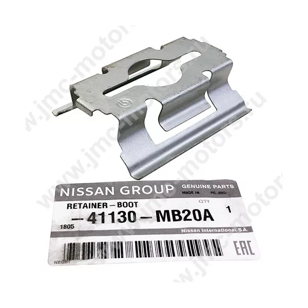 Пластина прижимная тормозной колодки передней NISSAN CABSTAR F24, оригинал, 41130MB20A