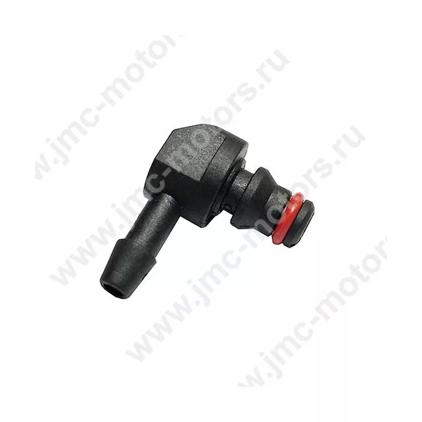 Тройник трубки обратки форсунок Г-образный Nissan Cabstar (пластик), Y10000B2B001103