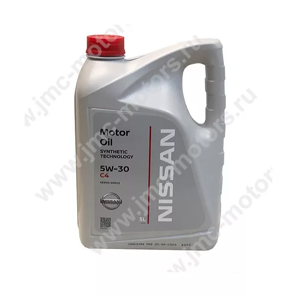 Масло моторное NISSAN (Ниссан) 5W30 DPF, 5 л., оригинал, KE90090043