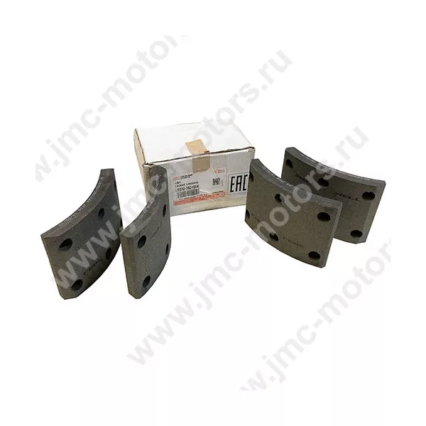Накладка тормозной колодки JAC (ДЖАК) N75, комплект 4 шт., оригинал, LE0303501084