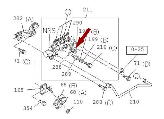 Датчик давления в топливной рампе ISUZU (ИСУЗУ) NQR75, NPR75, NLR85, NMR85 8981197900, 8973186841, 499000-6131, 4990006131