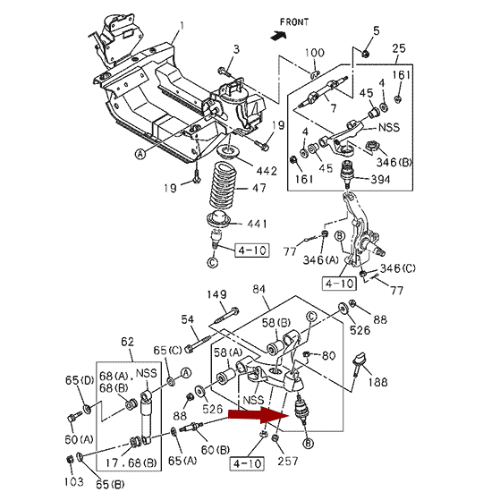 Опора шаровая ISUZU NLR85/NMR85 - нижняя, оригинал, 8971424521 Опора шаровая ISUZU NLR85/NMR85 - нижняя, оригинал, 8971424521