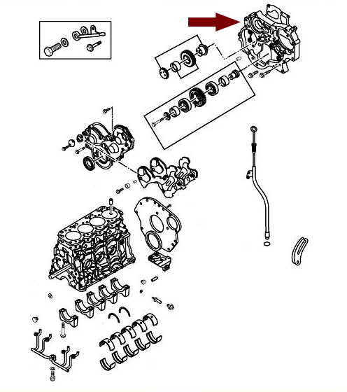 Плита передняя двигателя JMC Евро-2