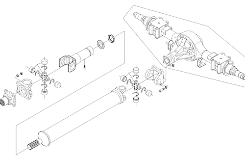  Вал карданный JMC 1052 Евро 2